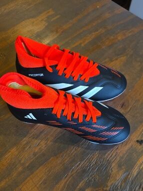 Adidas Kids' Predator Soccer Cleats - Black & Bright Red